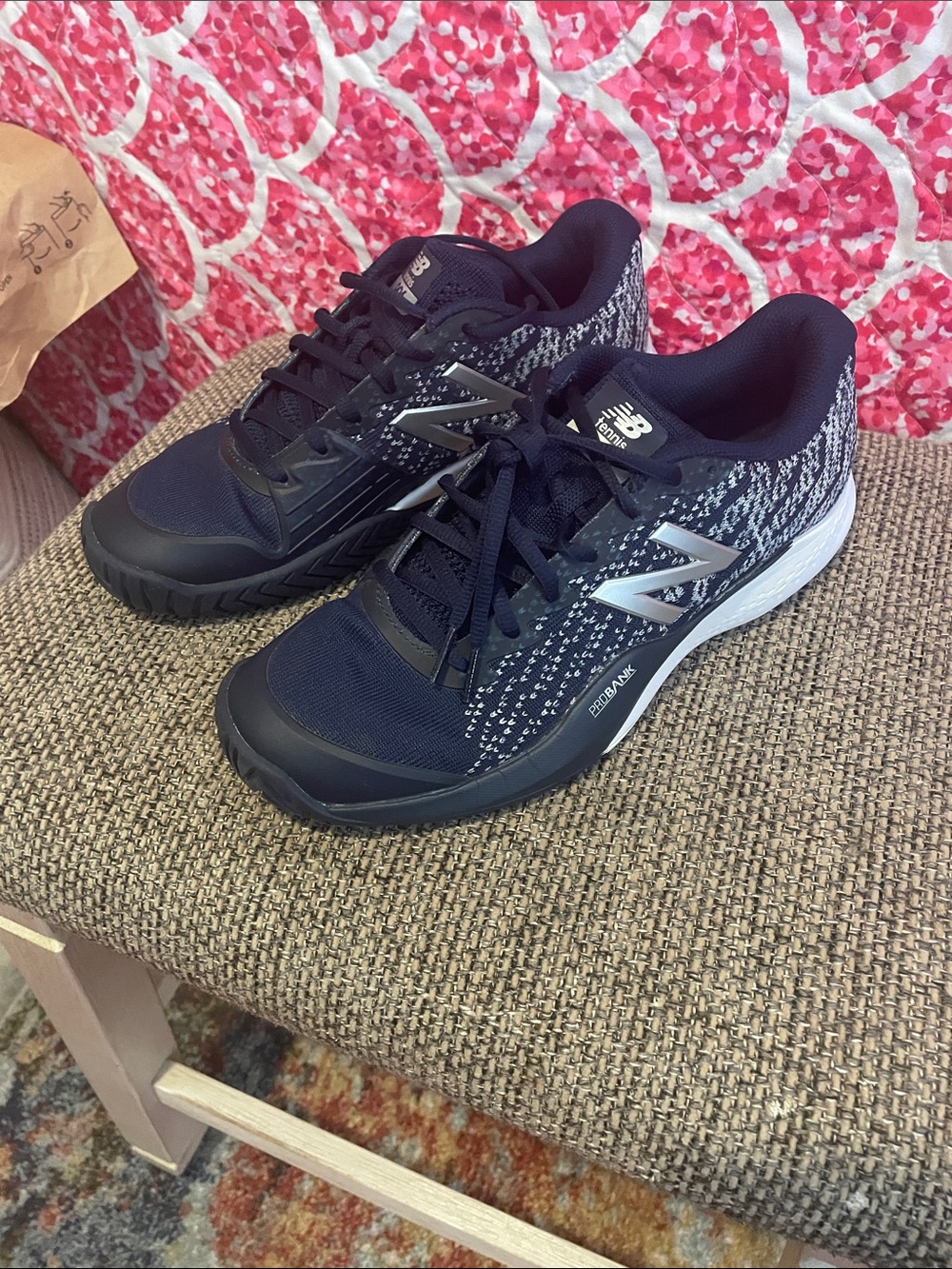 New Balance Women’s Navy and White Tennis 996 Athletic Sneakers Sz 9.5